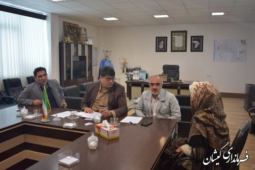 ملاقات عمومی فرماندار گمیشان با مردم شهرستان برگزار شد