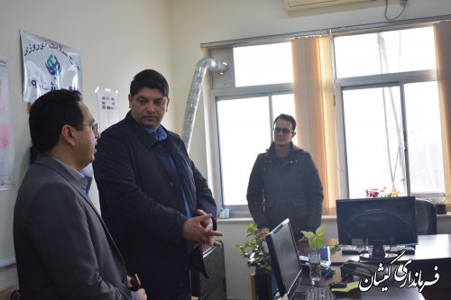 بازدید سرزده فرماندار گمیشان از شبکه بهداشت ودرمان شهرستان