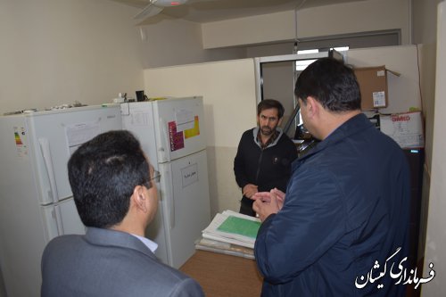 بازدید سرزده فرماندار گمیشان از شبکه بهداشت ودرمان شهرستان