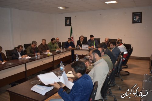 پنجمین جلسه شورای هماهنگی مدیریت بحران شهرستان گمیشان برگزار شد