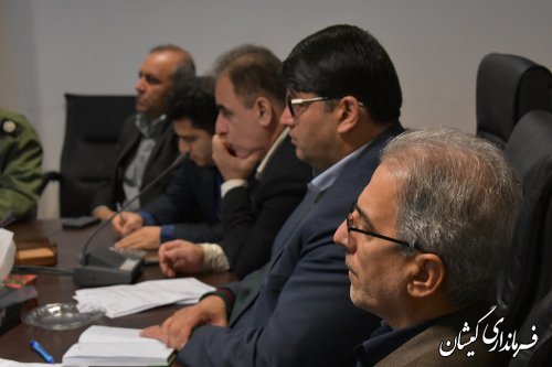 پنجمین جلسه شورای هماهنگی مدیریت بحران شهرستان گمیشان برگزار شد