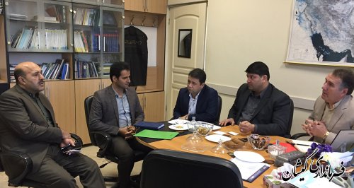 دیدار فرماندار گمیشان با مدیرکل دفتر فنی استانداری