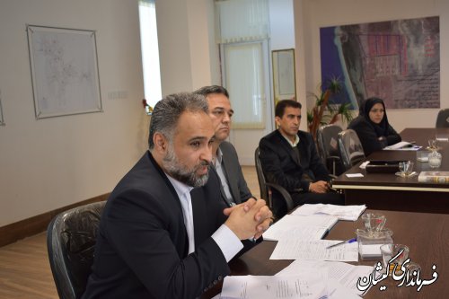جلسه کمیسیون نظارت شهرستان گمیشان برگزار شد