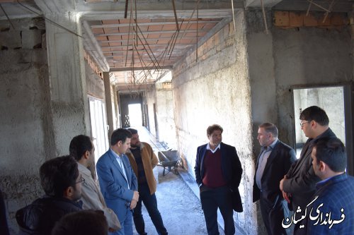 بازدید فرماندار گمیشان و مدیرکل راه و شهرسازی استان از مجتمع فرهنگی و هنری