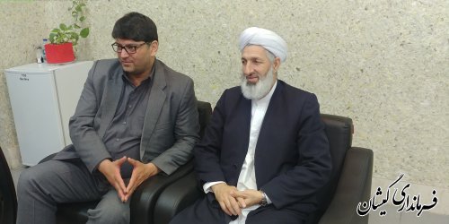 دیدارفرماندارگمیشان با سرپرست جدیداداره کل کتابخانه های عمومی استان