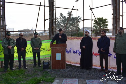 مراسم غبارروبی مزار شهدای گمنام (غواص) شهرستان گمیشان برگزار شد