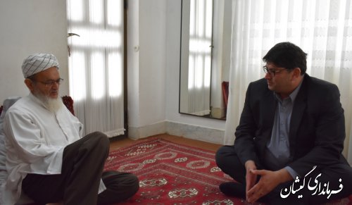 دیدار فرماندار گمیشان با امام جمعه شهرستان