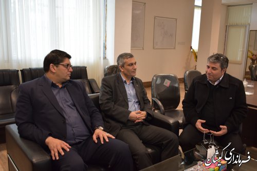 دیدار مدیرعامل سرمایه گذاری پروژه های گروه مپنا با فرماندار گمیشان