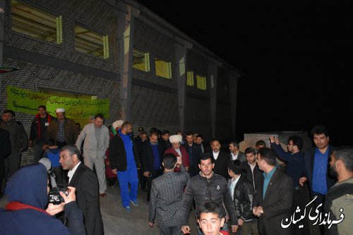 بازدید وزیر ورزش و جوانان از سالن ورزشی روستای قلعه جیق بزرگ