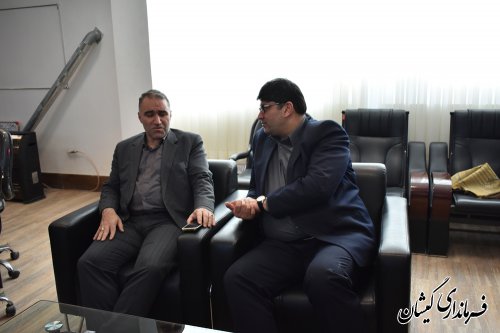 دیدار مدیر کل راه و شهرسازی استان با فرماندار گمیشان
