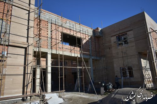 بازدید فرماندار گمیشان و مدیرکل راه و شهرسازی استان از مجتمع فرهنگی و هنری
