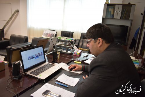 جلسه ویدئوکنفرانس برنامه های چهل سالگی انقلاب