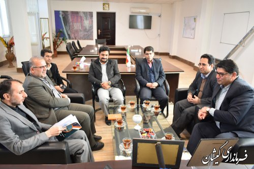 دیدارمعاون غذا وداروی دانشگاه علوم پزشکی گلستان با فرماندار گمیشان