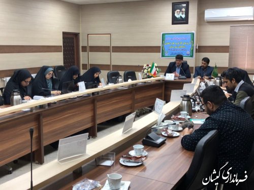 نشست فرماندار گمیشان با ستاد خبری چله انقلاب اسلامی استان گلستان
