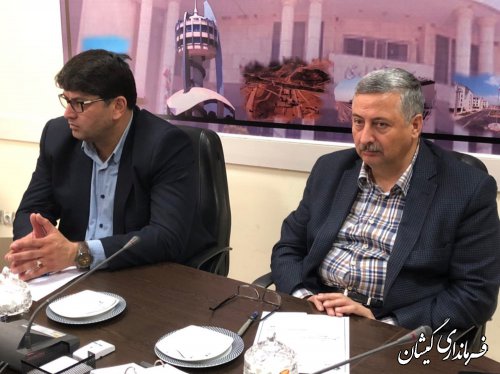 جلسه هماهنگی احداث آب شیرین کن در شهرستان گمیشان برگزار شد