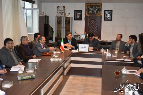 سومین جلسه جلسه شورای پدافند غیرعامل شهرستان گمیشان برگزار شد