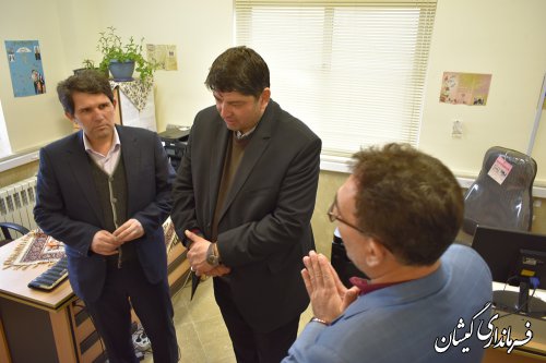 نشست مشترک فرماندارومدیرکل بهزیستی بارئیس وکارکنان بهزیستی گمیشان