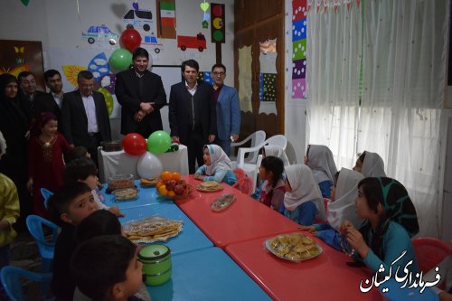 مهد کودک شهری فرشته کوچولو در گمیش تپه افتتاح شد
