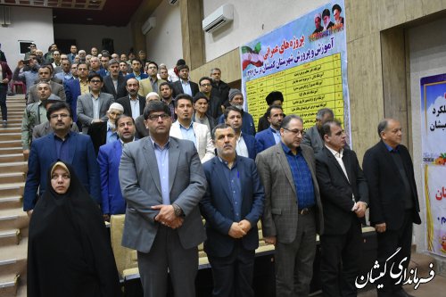 آیین افتتاح وکلنگ زنی288پروژه دهه فجرگمیشان بااعتبار296میلیاردو930میلیون ریال