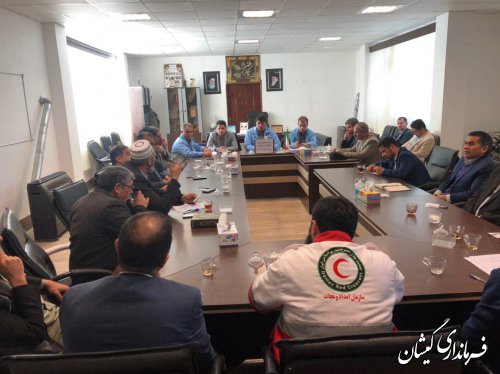 جلسه اضطراری شورای هماهنگی مدیریت بحران شهرستان گمیشان برگزار شد