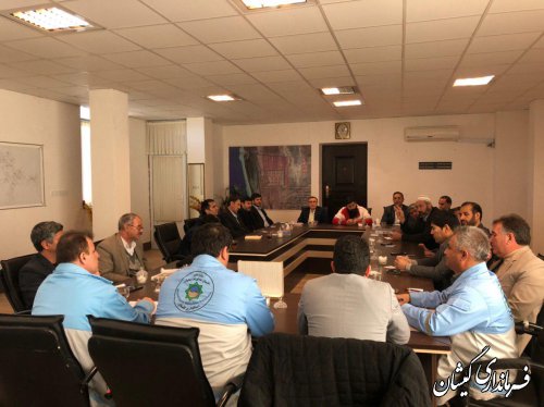 جلسه اضطراری شورای هماهنگی مدیریت بحران شهرستان گمیشان برگزار شد