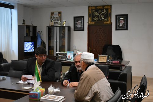 ملاقات عمومی فرماندار گمیشان با مردم شهرستان برگزار شد