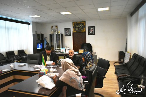 ملاقات عمومی فرماندار گمیشان با مردم شهرستان برگزار شد