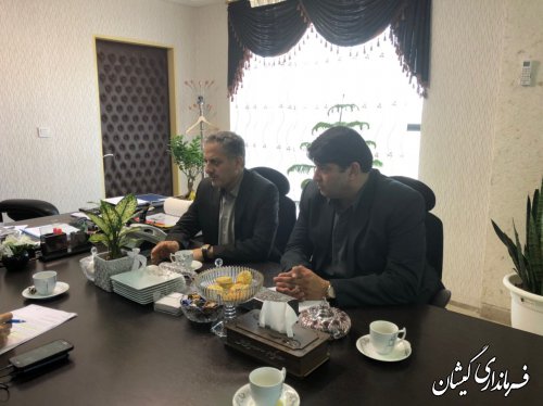 فرماندار گمیشان با سرپرست معاونت سیاسی، امنیتی و اجتماعی دیدار کرد