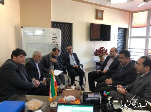 دیدار فرماندار گمیشان  با مدیرکل نوسازی و تجهیز مدارس استان