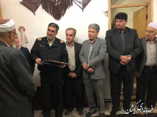 حضور فرماندار گمیشان در مراسم یادوارده شهیدان حبیب لی