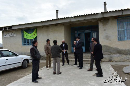 بازدید فرماندار گمیشان از دبستان جهاد روستای چارقلی