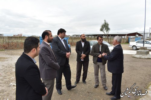 بازدید فرماندار گمیشان از دبستان جهاد روستای چارقلی