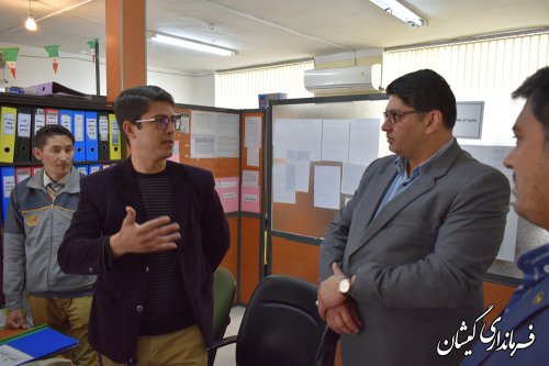 بازدید سرزده فرماندار از مدیریت توزیع برق شهرستان