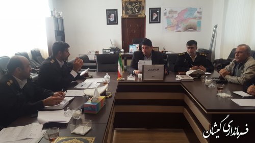 جلسه شورای ترافیک شهرستان گمیشان برگزار شد