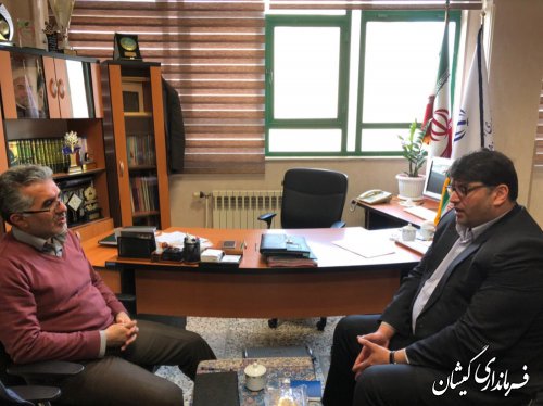 دیدار فرماندار گمیشان با مدیرکل آموزش و پرورش استان
