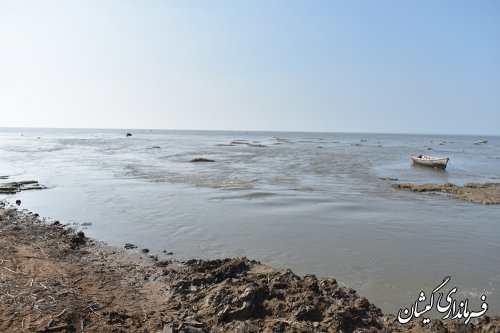بازدیدفرماندارومدیرکل مدیریت بحران از عملیات لایروبی گرگان رود