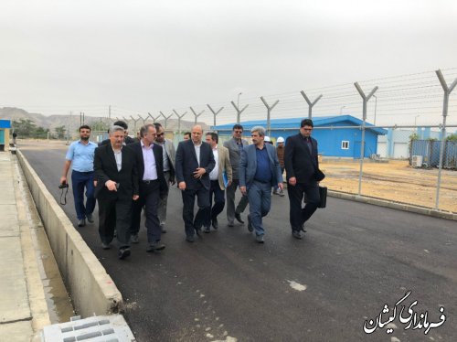 بازدید استاندار گلستان از پروژه آب شیرین کن شرکت مپنا در جزیره قشم