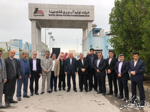 بازدید استاندار گلستان از پروژه آب شیرین کن شرکت مپنا در جزیره قشم
