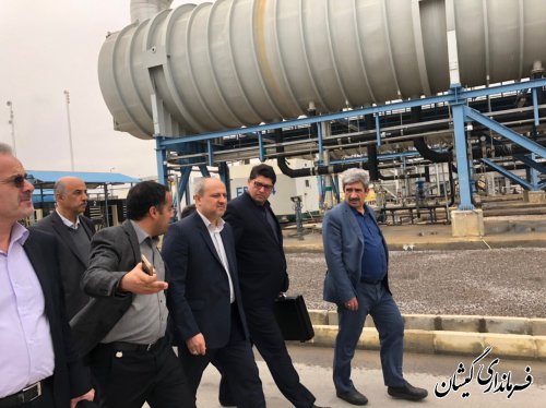 بازدید استاندار گلستان از پروژه آب شیرین کن شرکت مپنا در جزیره قشم