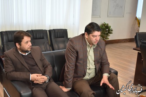 نشست هماهنگی احداث بازارچه در مرکز شهرستان گمیشان برگزار شد
