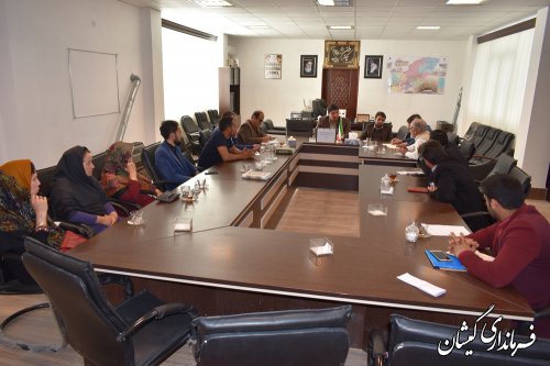 جلسه بررسی وضعیت واحدهای اقامتی شهرستان گمیشان برگزار شد