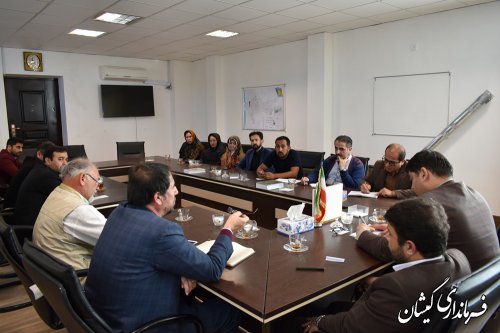 جلسه بررسی وضعیت واحدهای اقامتی شهرستان گمیشان برگزار شد