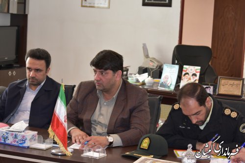 جلسه هماهنگی پلاک گذاری ماشین آلات کشاورزی شهرستان گمیشان برگزار شد