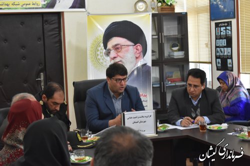 ششمین جلسه کارگروه سلامت و امنیت غذایی شهرستان گمیشان برگزار شد