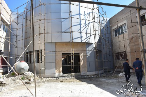 بازدید فرماندار گمیشان از پروژه های نیمه تمام شهرستان