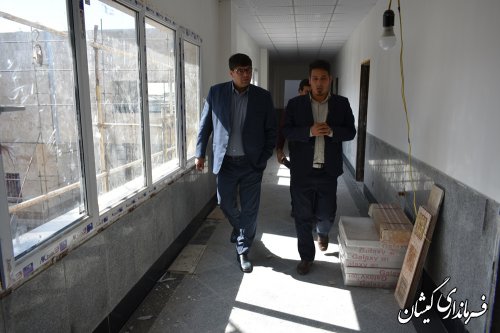 بازدید فرماندار گمیشان از پروژه های نیمه تمام شهرستان