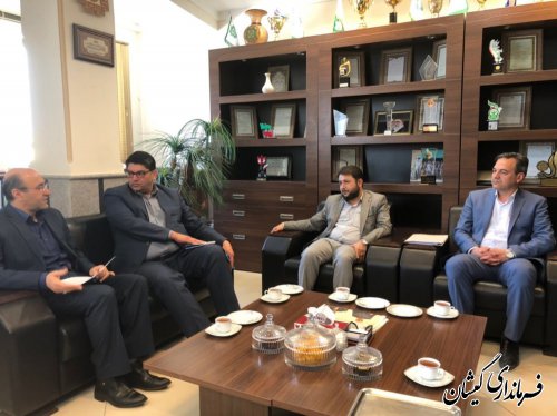 دیدار فرماندار گمیشان با مدیرکل مالیاتی استان