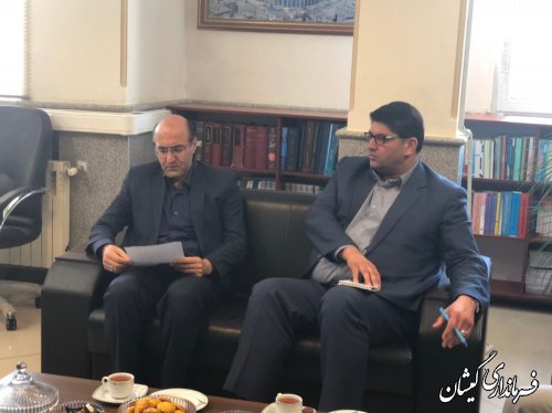دیدار فرماندار گمیشان با مدیرکل مالیاتی استان