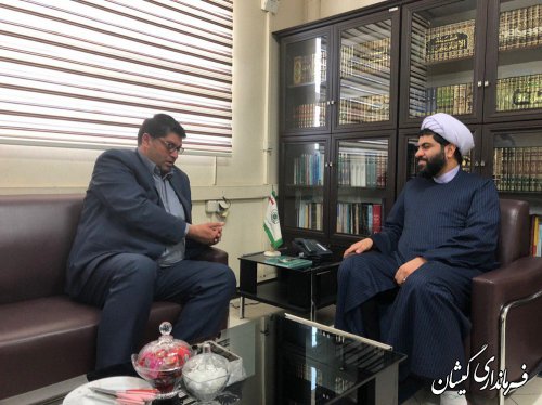 دیدار فرماندار گمیشان با مدیرکل اوقاف و امور خیریه استان