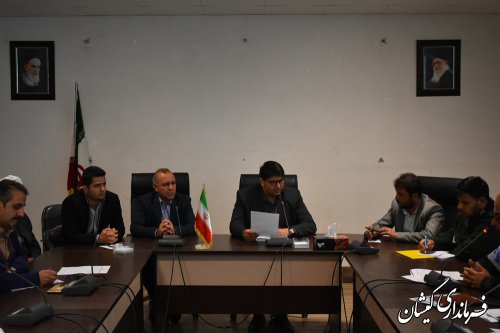 چهارمین جلسه ستاد تسهیلات و خدمات سفر نوروز 98 شهرستان گمیشان
